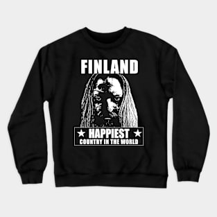 Finland Happiest Country In The World Crewneck Sweatshirt